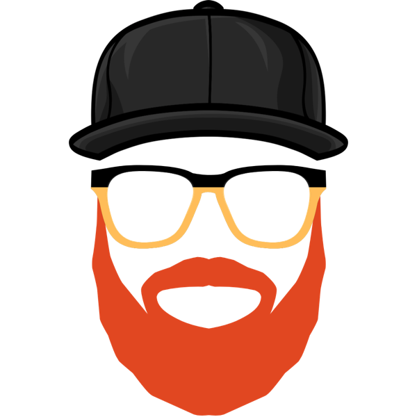 Jesse Wood face icon, black hat