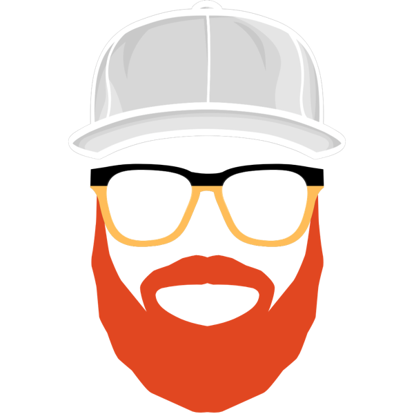Jesse Wood face icon, white hat
