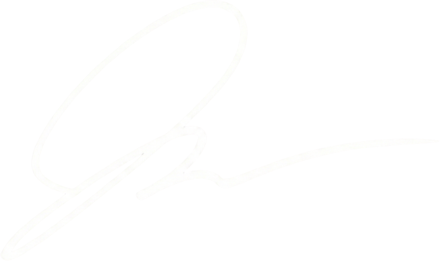 Jesse Wood signature, white